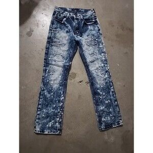 GS-115 Jeans, Teen boy, Bleach Distressed, Size 16,